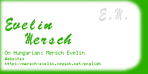 evelin mersch business card